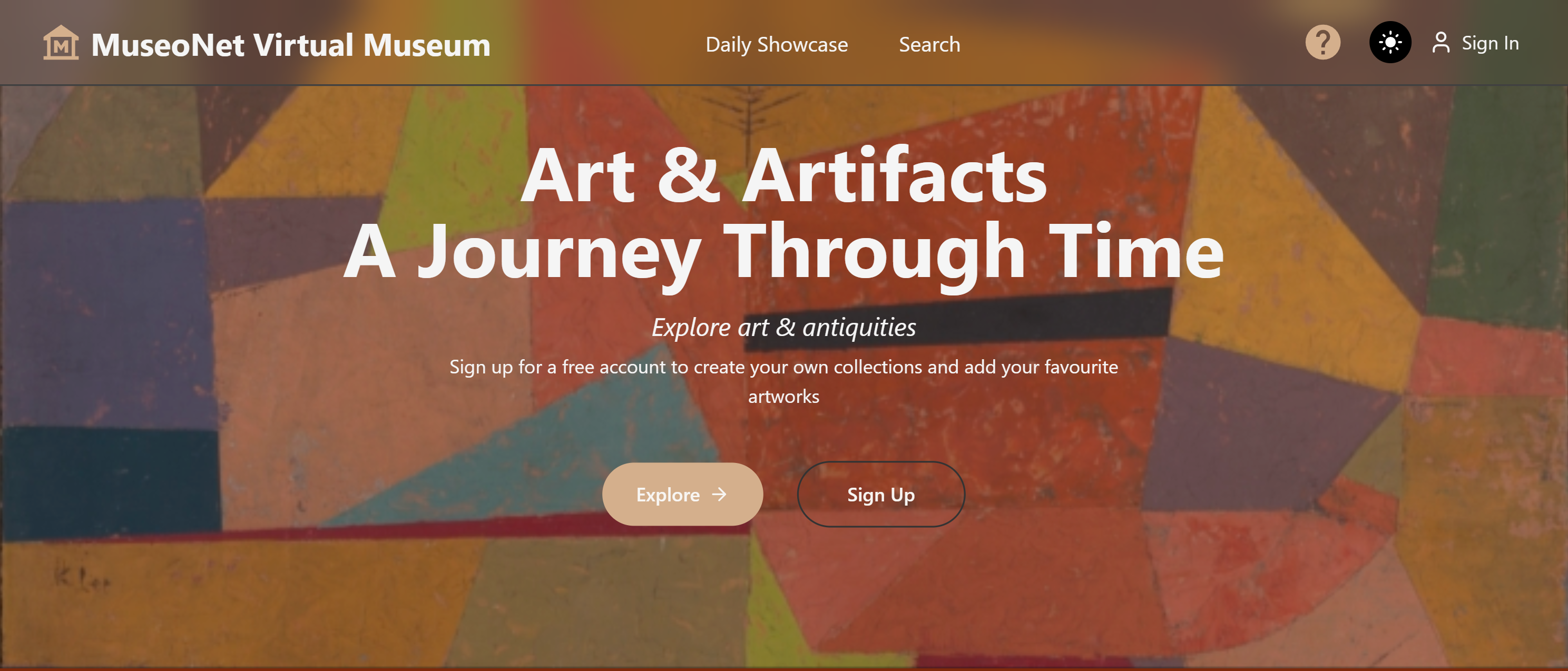 MuseoNet Exhibition Website